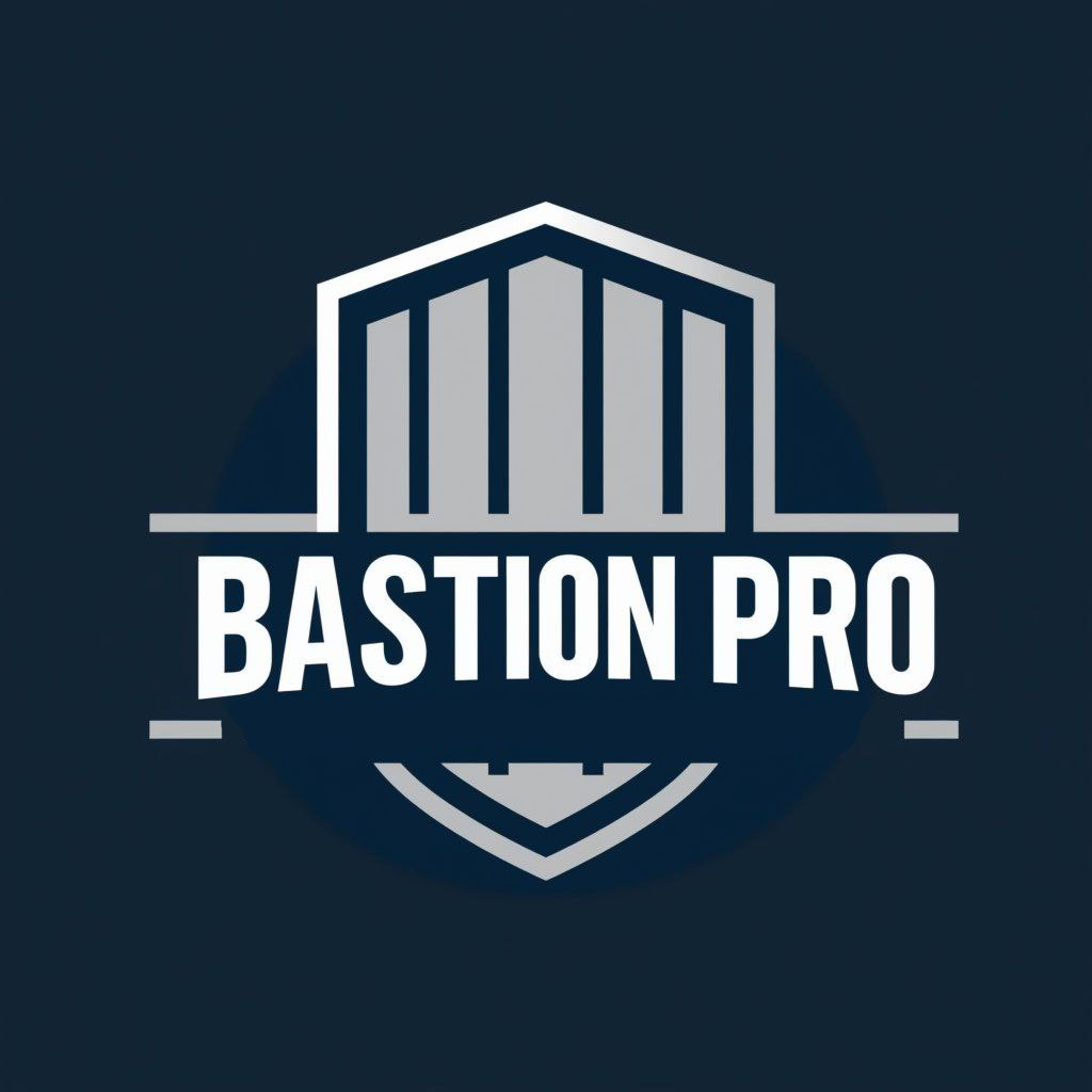 Логотип компании BastionProMSK - производитель антивандальных шлагбаумов